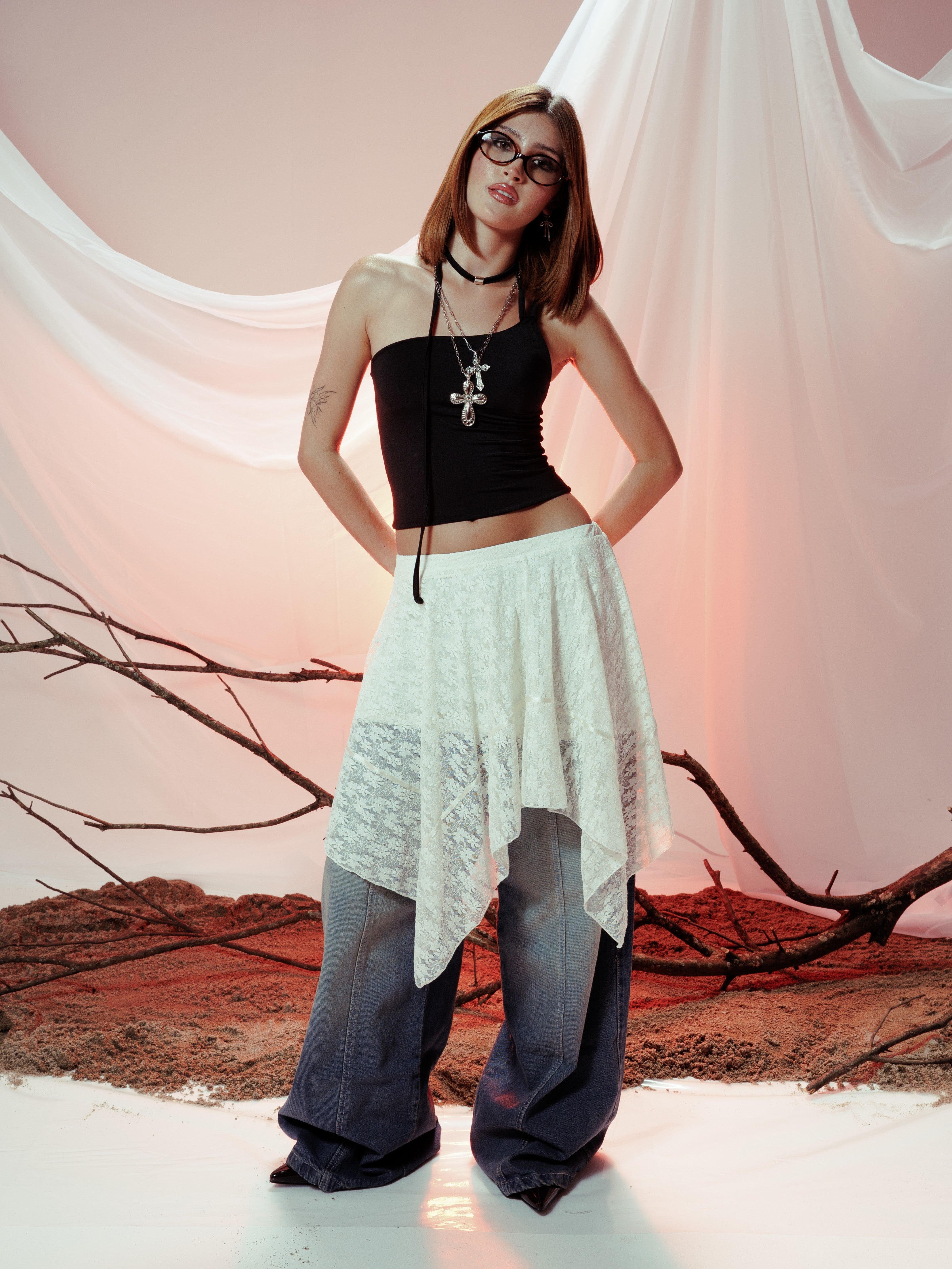 BLOSSOM SKIRT BLANCO MARFIL