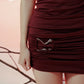 NARA MINI DRESS VINO TINTO