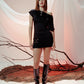 NARA MINI DRESS NEGRO
