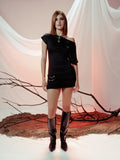 NARA MINI DRESS NEGRO