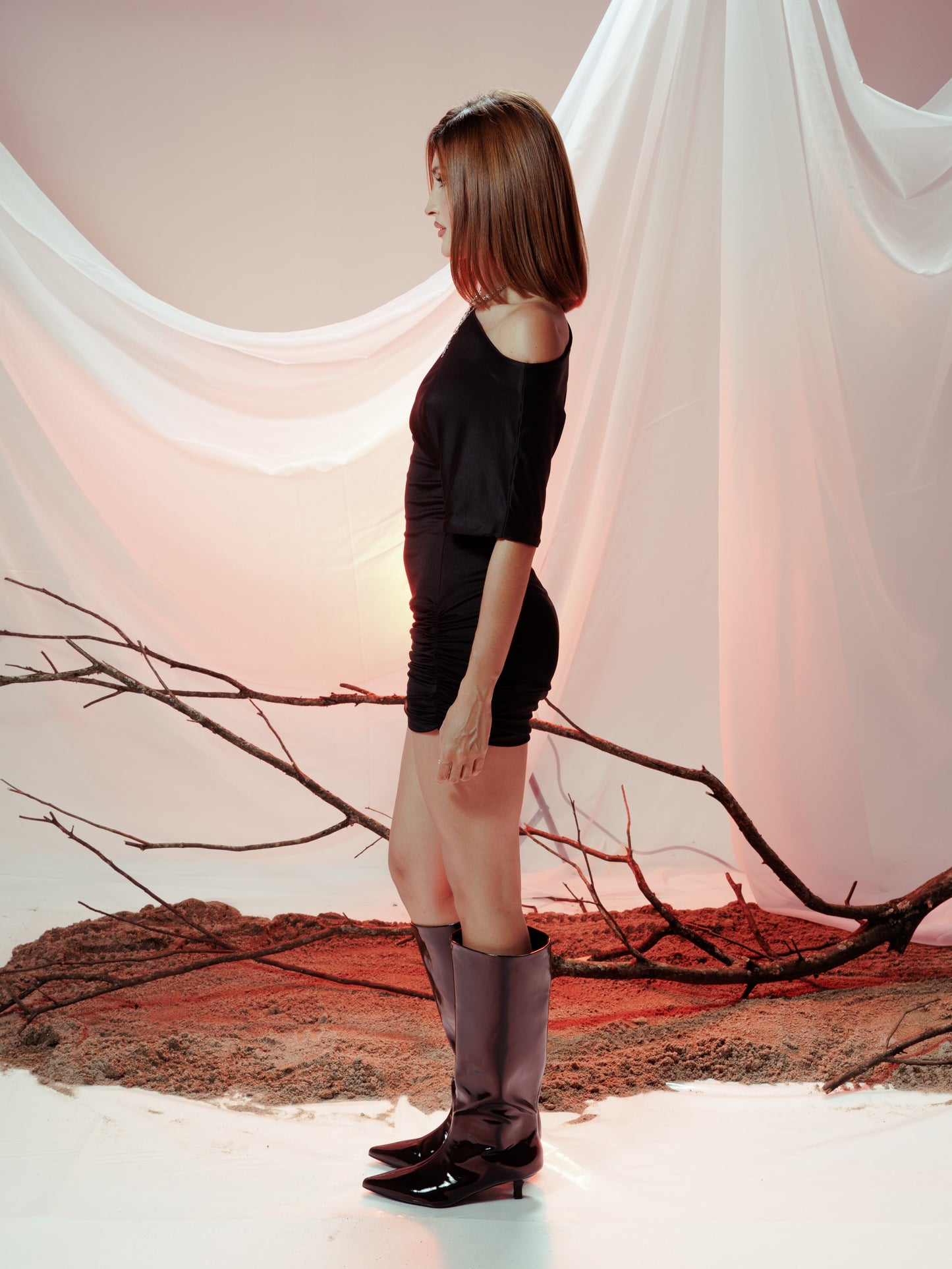 NARA MINI DRESS NEGRO