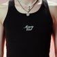 MANVA CLUB LONG TANK TOP NEGRO