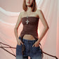 SIREN TOP MARRON