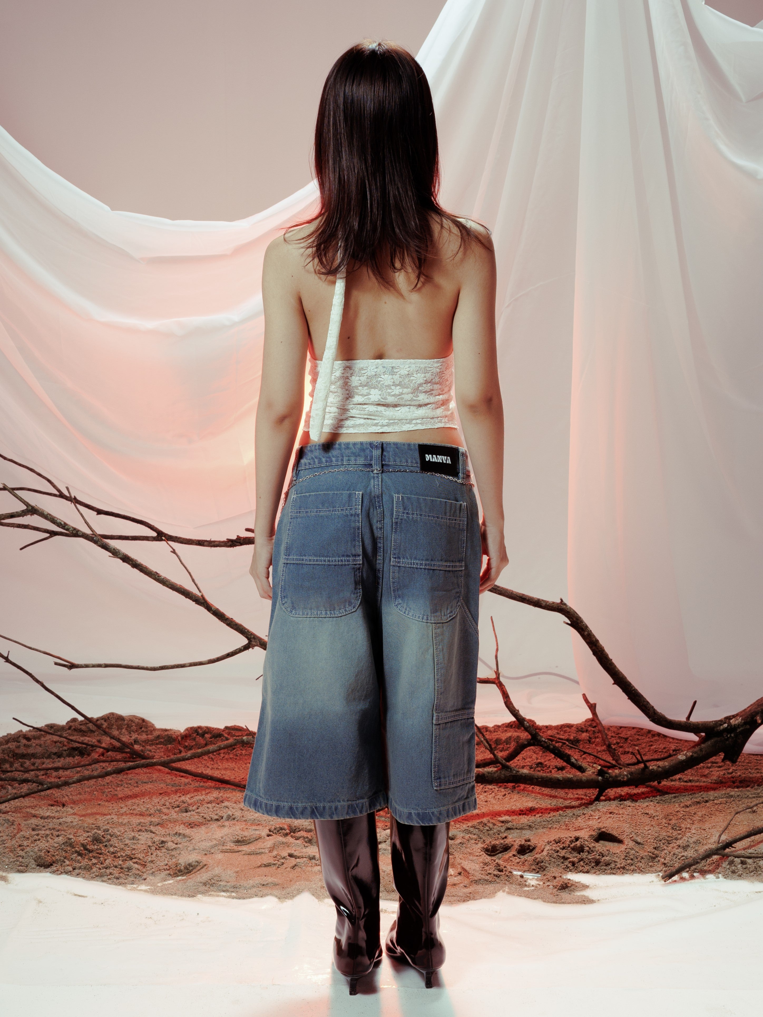 BLOSSOM LACE TOP BLANCO MARFIL