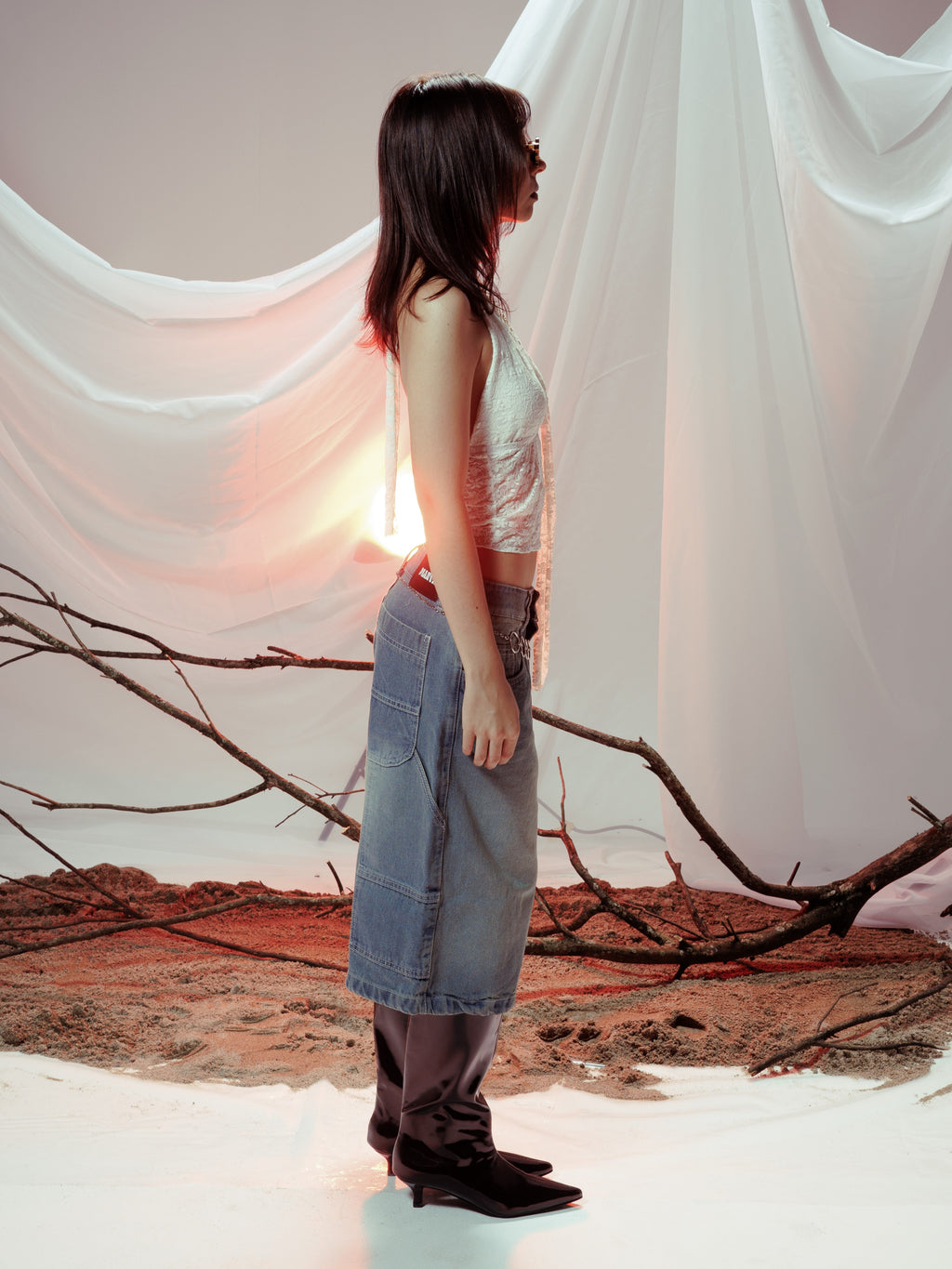 BLOSSOM LACE TOP BLANCO MARFIL