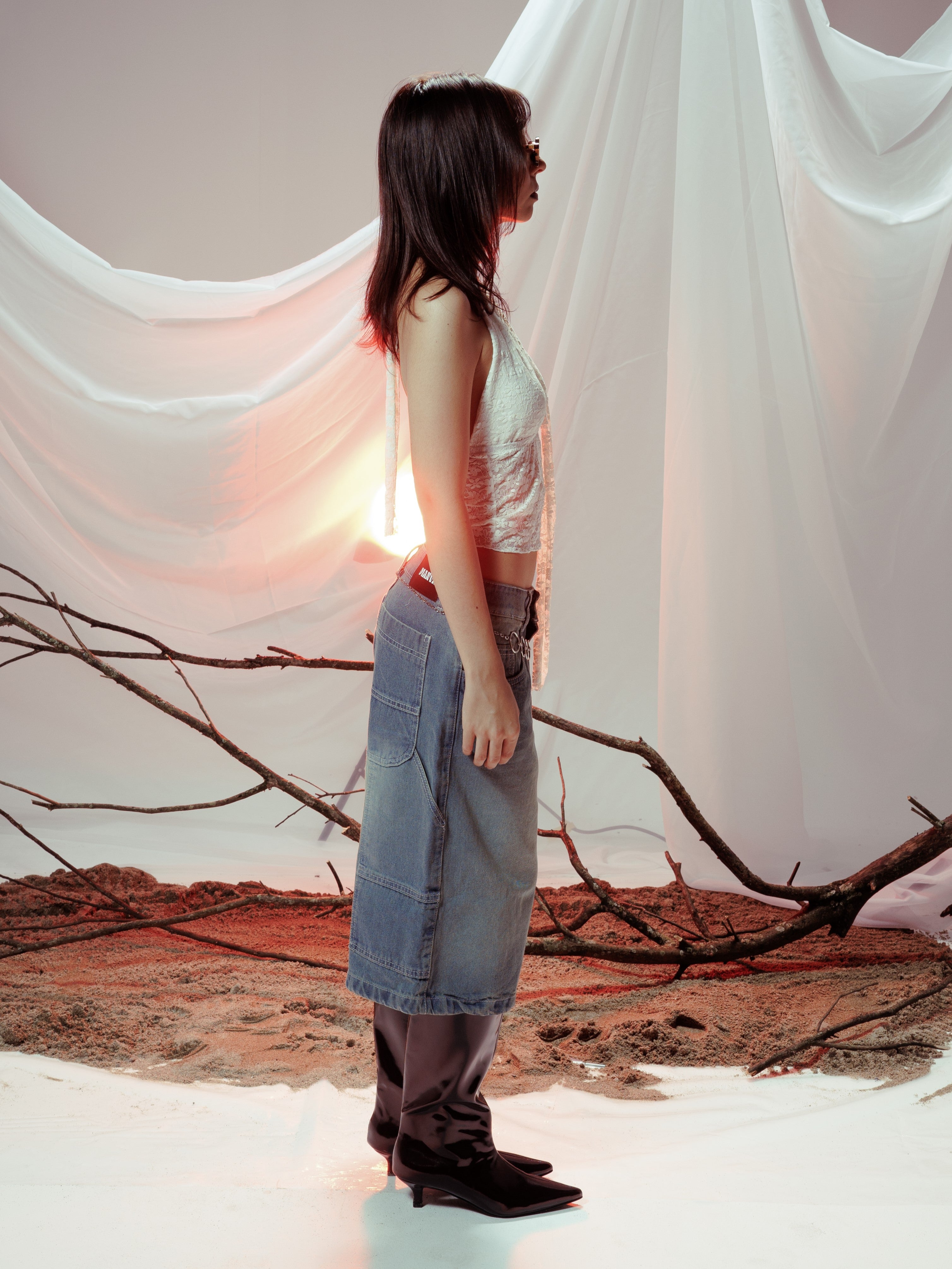 BLOSSOM LACE TOP BLANCO MARFIL