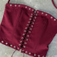 CHARMING CORSET VINO TINTO